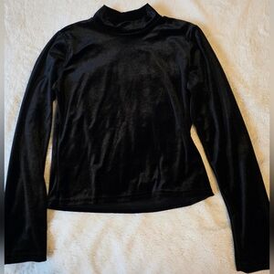 Y2k Black Velvet Longsleeve
